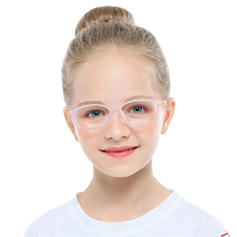 TR & Silica Gel Rectangle Kid's Eyeglasses