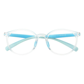 TR & Silica Gel Oval Kid's Eyeglasses