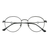 Metal Oval Eyeglasses