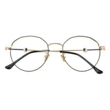 Metal Oval Eyeglasses