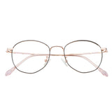 Metal Oval Eyeglasses