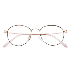 Metal Oval Eyeglasses