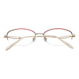 Metal Oval Eyeglasses