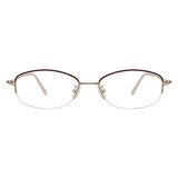 Metal Oval Eyeglasses