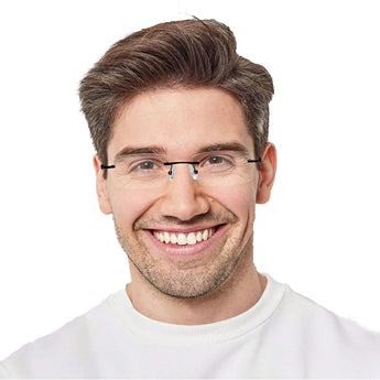 Metal Rectangle Eyeglasses