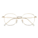 Metal Oval Eyeglasses