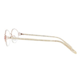 Metal & Marble Oval Eyeglasses