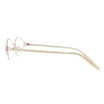Metal & Marble Oval Eyeglasses