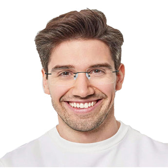 Metal Rectangle Eyeglasses