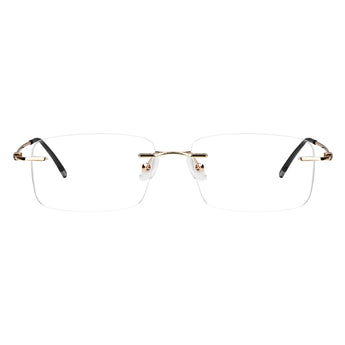Metal Rectangle Eyeglasses
