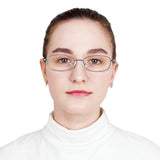 Metal Oval Eyeglasses
