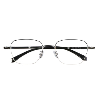 Bruce Metal Rectangle Eyeglasses—LifeArtVision
