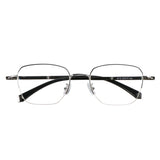 Bruce Metal Rectangle Eyeglasses—LifeArtVision