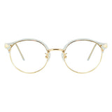 Metal Oval Eyeglasses