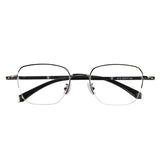 Bruce Metal Rectangle Eyeglasses—LifeArtVision