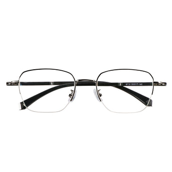 Bruce Metal Rectangle Eyeglasses—LifeArtVision