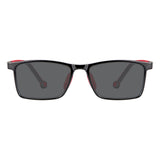 Geoffrey TR&Silica gel Rectangle Sunglasses - LifeArtVision