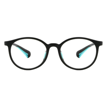 TR & Silica Gel Oval Kid's Eyeglasses