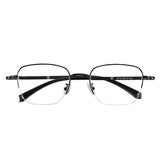 Bruce Metal Rectangle Eyeglasses—LifeArtVision
