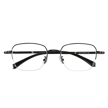 Bruce Metal Rectangle Eyeglasses—LifeArtVision