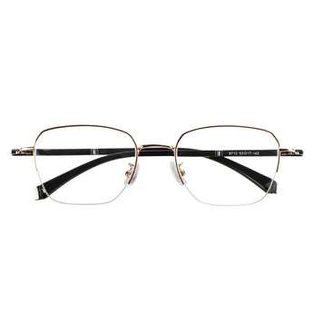 Bruce Metal Rectangle Eyeglasses—LifeArtVision