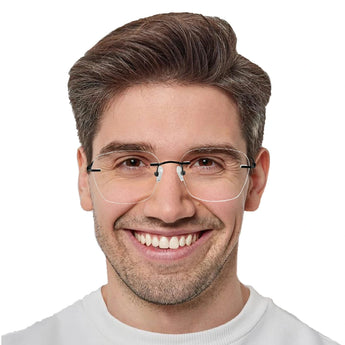 Titanium Oval Eyeglasses