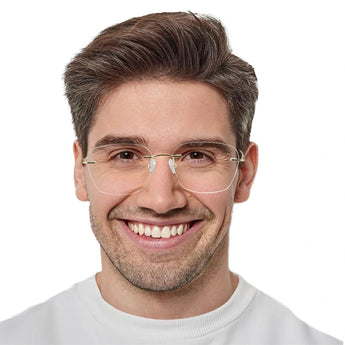 Titanium Oval Eyeglasses