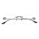Gaby Titanium Oval Eyeglasses