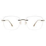 Gaby Titanium Oval Eyeglasses