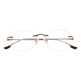 Gaby Titanium Oval Eyeglasses