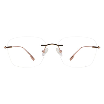 Gaby Titanium Oval Eyeglasses