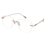 Gaby Titanium Oval Eyeglasses