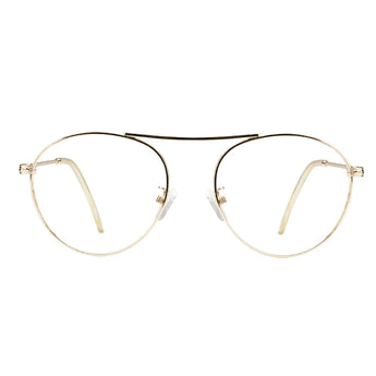 Metal Oval Eyeglasses