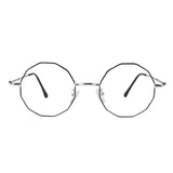Metal Oval Eyeglasses