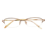 Metal Oval Eyeglasses -LifeArtVision