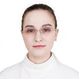 Metal Rectangle Eyeglasses