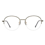 Metal Oval Eyeglasses