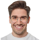Metal Oval Eyeglasses
