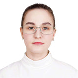 Metal Rectangle Eyeglasses