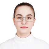 Metal Rectangle Eyeglasses