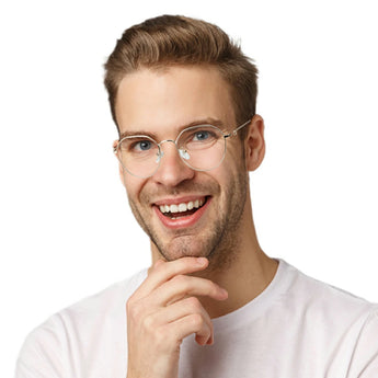 Metal Geometric Eyeglasses