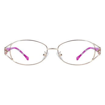 Metal Oval Eyeglasses