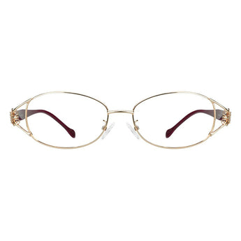Metal Oval Eyeglasses