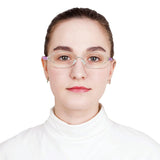 Metal Oval Eyeglasses