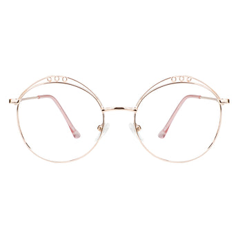 Kayla Metal Round Eyeglasses - LifeArtVision
