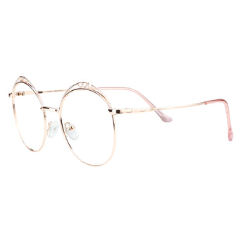 Kayla Metal Round Eyeglasses - LifeArtVision