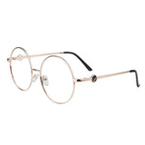 Metal Oval Eyeglasses