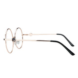 Metal Oval Eyeglasses