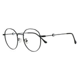 Metal Oval Eyeglasses