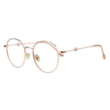 Metal Oval Eyeglasses